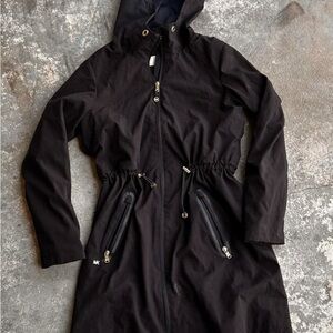 Michael Kors Black Utility Jacket with Hood